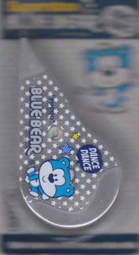 Korea Morning Glory Brand Blue Bear w/ Stars Correction Tape KAWAII