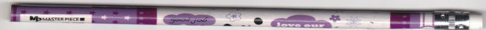 Japan Cute Animal Face Pencil KAWAII (purple)