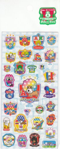 Japan San-x Afro Ken Cup Kick Off! Sticker KAWAII