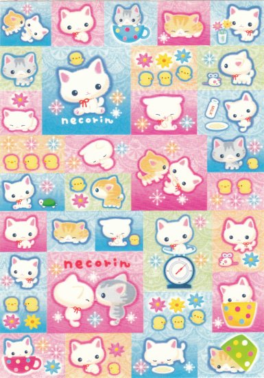Japan San-x Necorin Kitten Sticker KAWAII