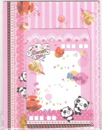 Taiwan Panda w/ Ice-cream Pancake Lettersets KAWAII