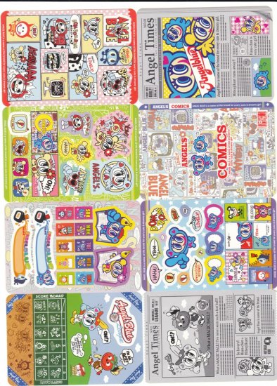 Japan Angel Blue Newspaper Jumbosealdass Sticker KAWAII