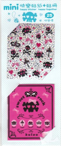 Taiwan Sweet Rock Skull Sparkly Sticker w/ Album KAWAII