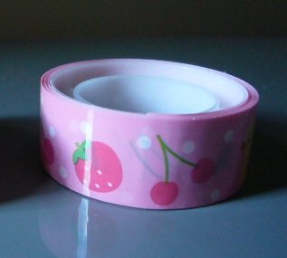 Japan Strawberry Cherry Duckie Deco Tape KAWAII
