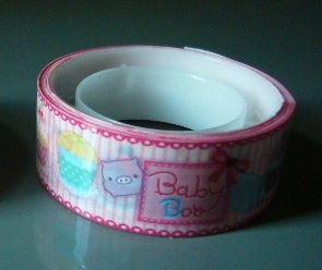 Japan Baby Boo w/ Cakes Deco Tape KAWAII