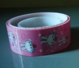 Japan Rabbit Angels w/ Heart Deco Tape KAWAII