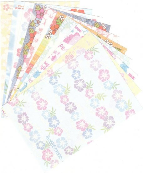 Japan San-x Tropical Flowers Papers Kawaii