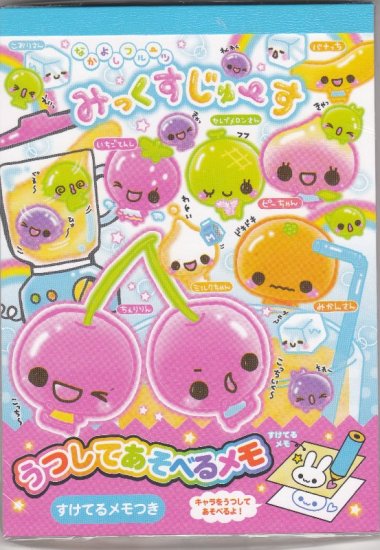 JAPAN Cru-x Fruit Ball San Notepad (large memo pad) Kawaii