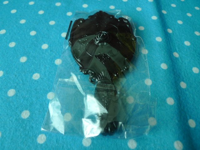 Korea black rose hand mirror