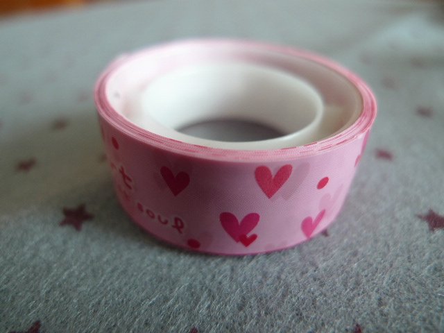 Japan Pink Heart Deco Tape KAWAII