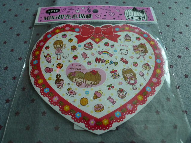 Taiwan Miki Strawberry & Sweet Sprarly Sticker KAWAII
