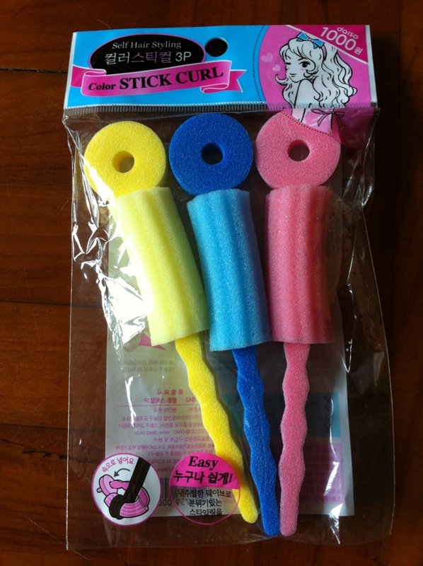 Korea Colour Stick Hair Curl (3 pcs) KAWAII