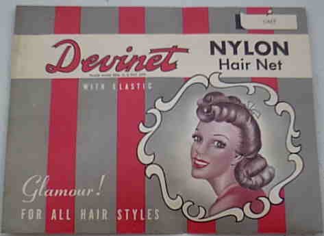 Vintage Devinet Nylon Hair Net Grey Gray 1940's or 1950's ?