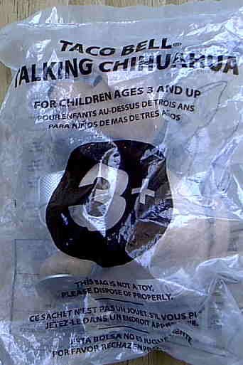 Taco Bell Singing Chihuahua Dog Chances Are Unopened