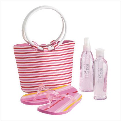 Strawberry Bath Set with Tote Bag