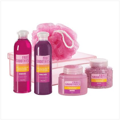 Red Pomegranate Bath Set