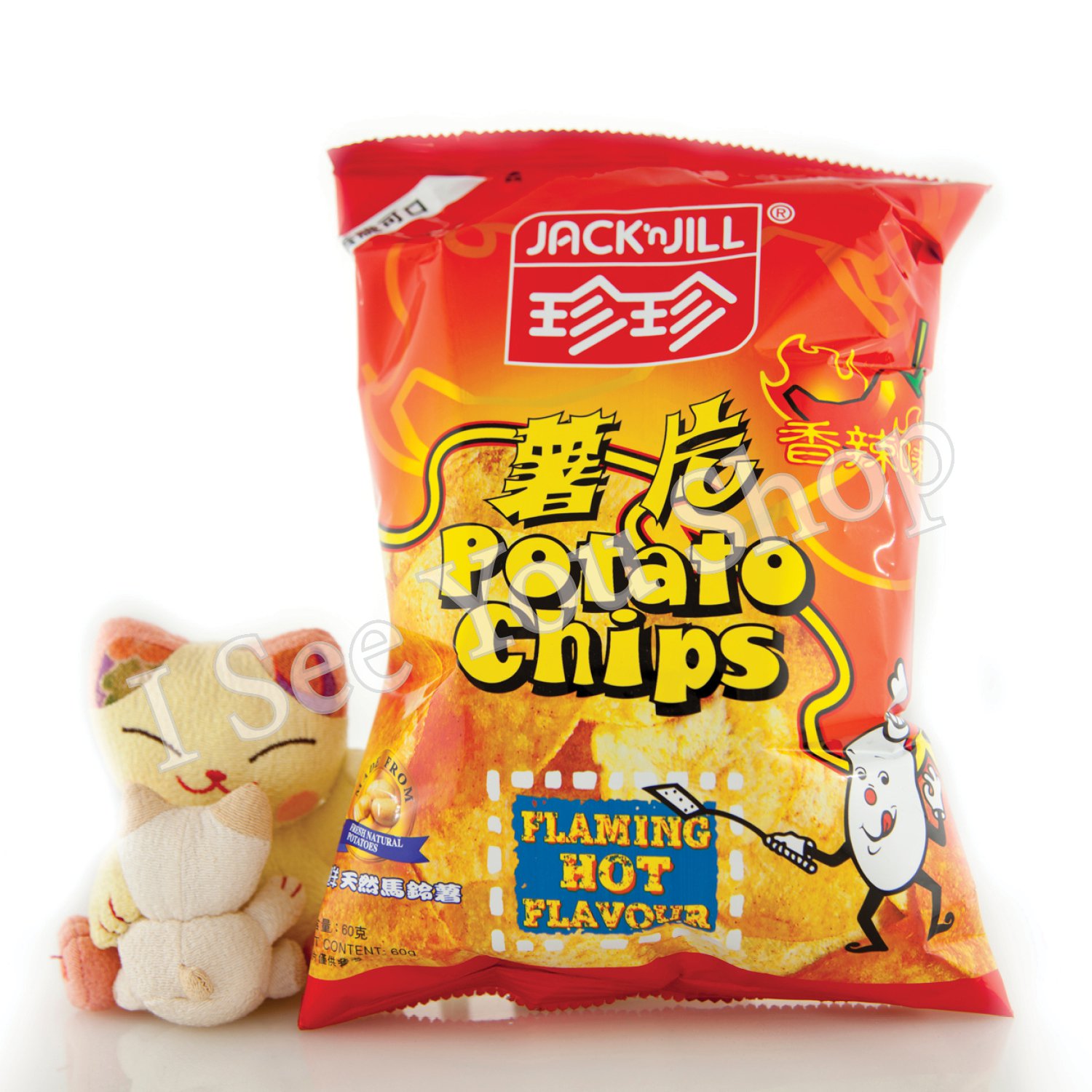 ççé¦è¾£å³è¯ç Jack'n Jill Hot & Spicy Flavor Chips 60g