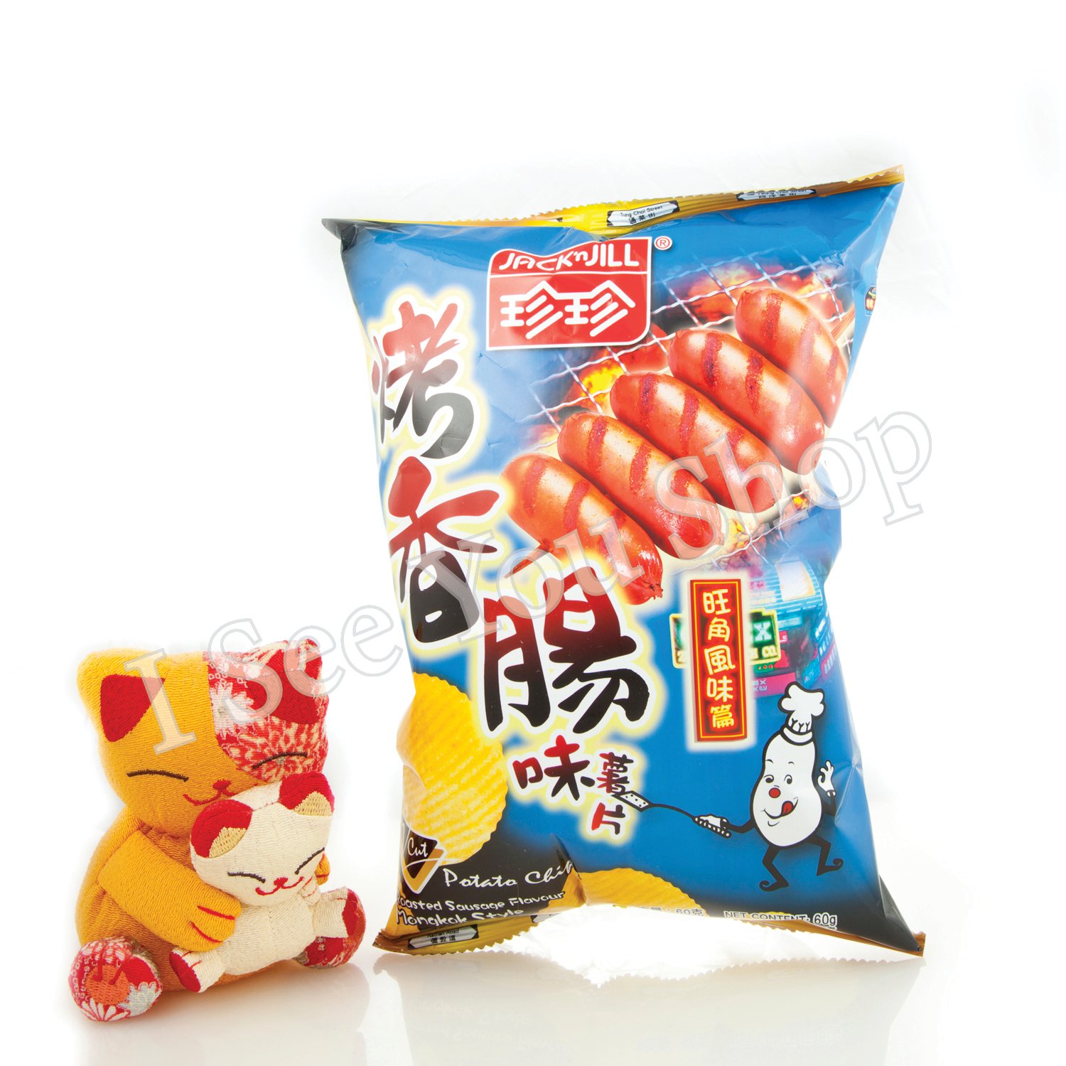 ççç¤é¦è¸å³è¯ç Jack'n Jill Roasted Sausage Flavor Potato Chips 60g