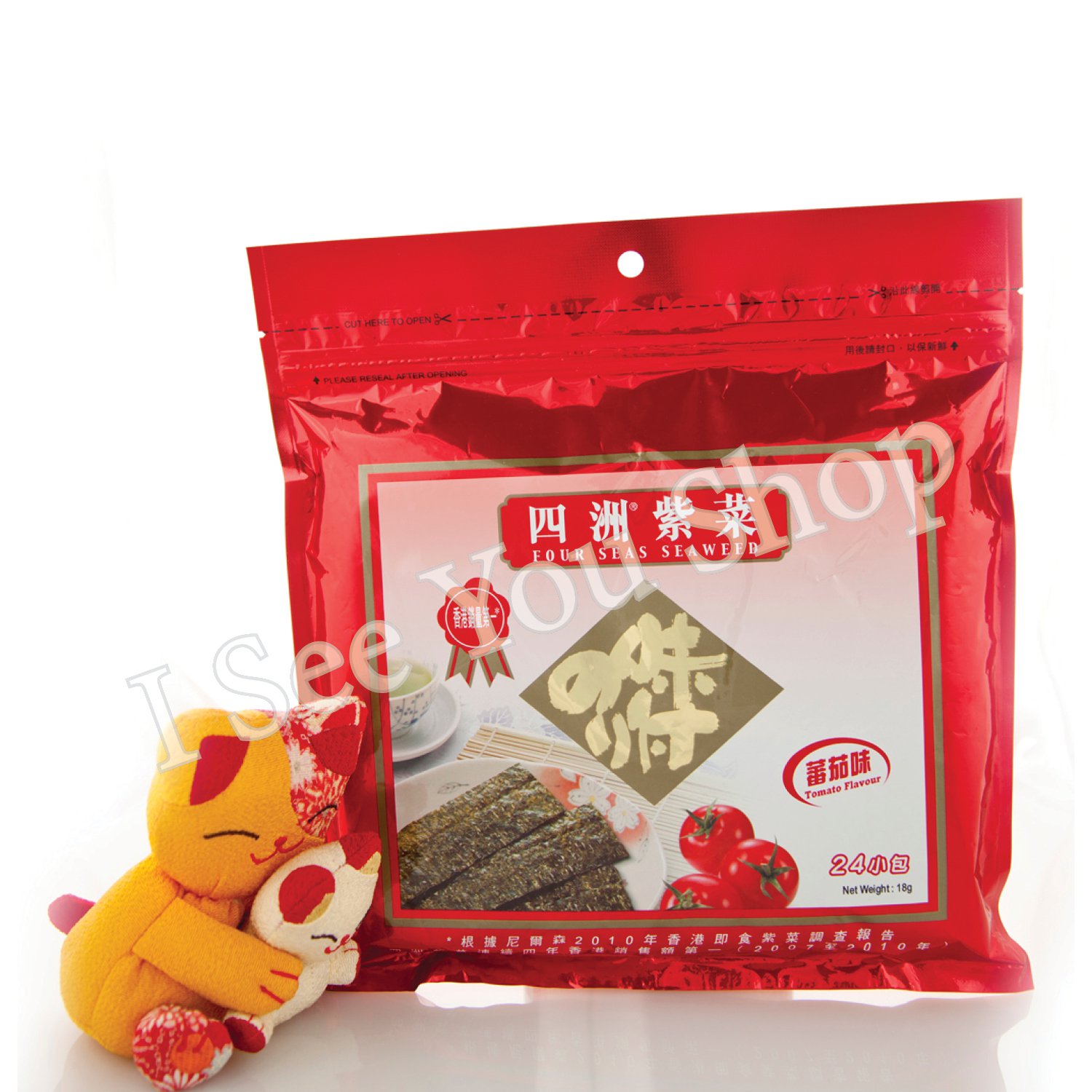 åæ´²ç´«è(èèå³) Four Seas Seaweed Tomato Flavor 18g