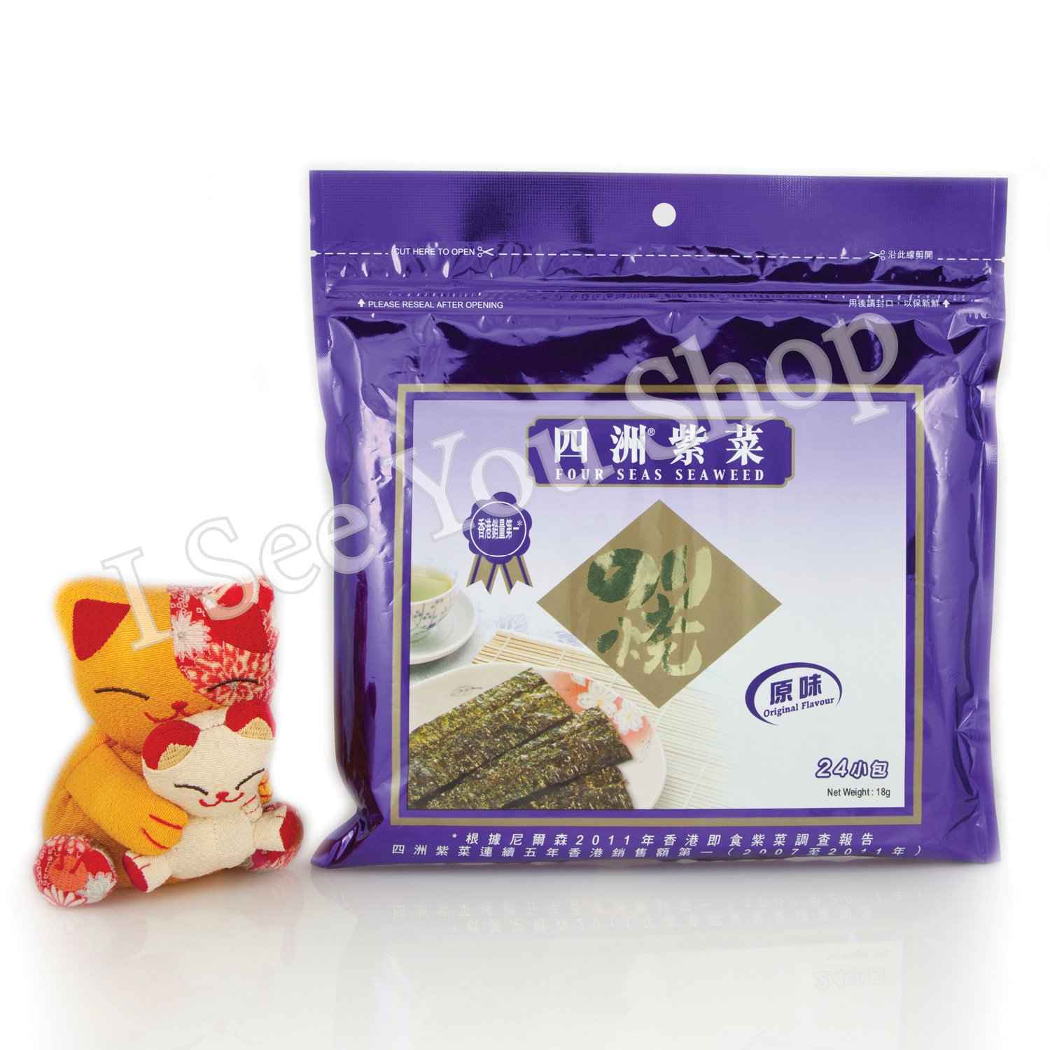 åæ´²ç´«è(åå³) Four Seas Seaweed Original Flavor 18g
