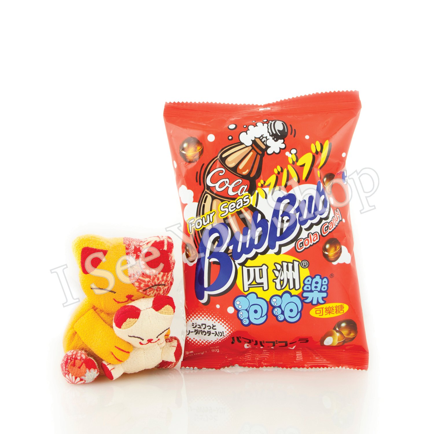 åæ´²æ³¡æ³¡ç³(坿¨ç³) Four Seas Bub Bub Cola Candy 80g