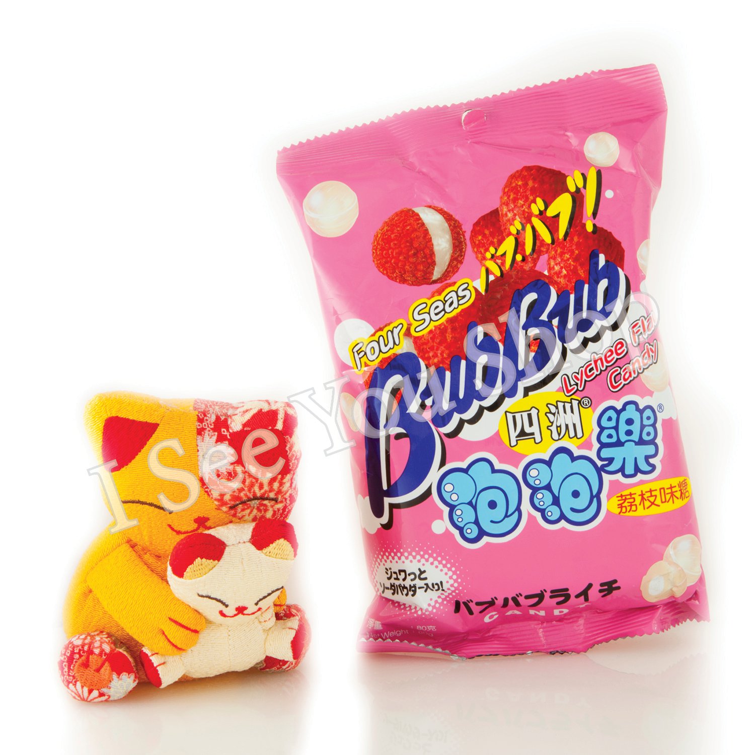 åæ´²æ³¡æ³¡ç³(èæå³ç³) 80g Four Seas Bub Bub Lychee Flavour Candy 80g