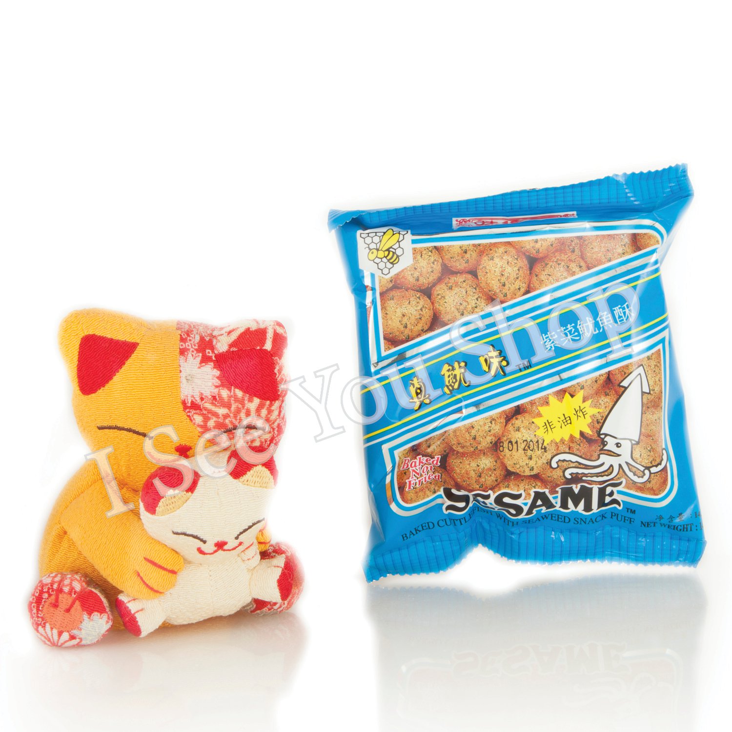 æèé ç´«èå³é·éé¥ Sze Hing Loong Baked Cuttlefish with Seasweed Snack Puffs 14.5g
