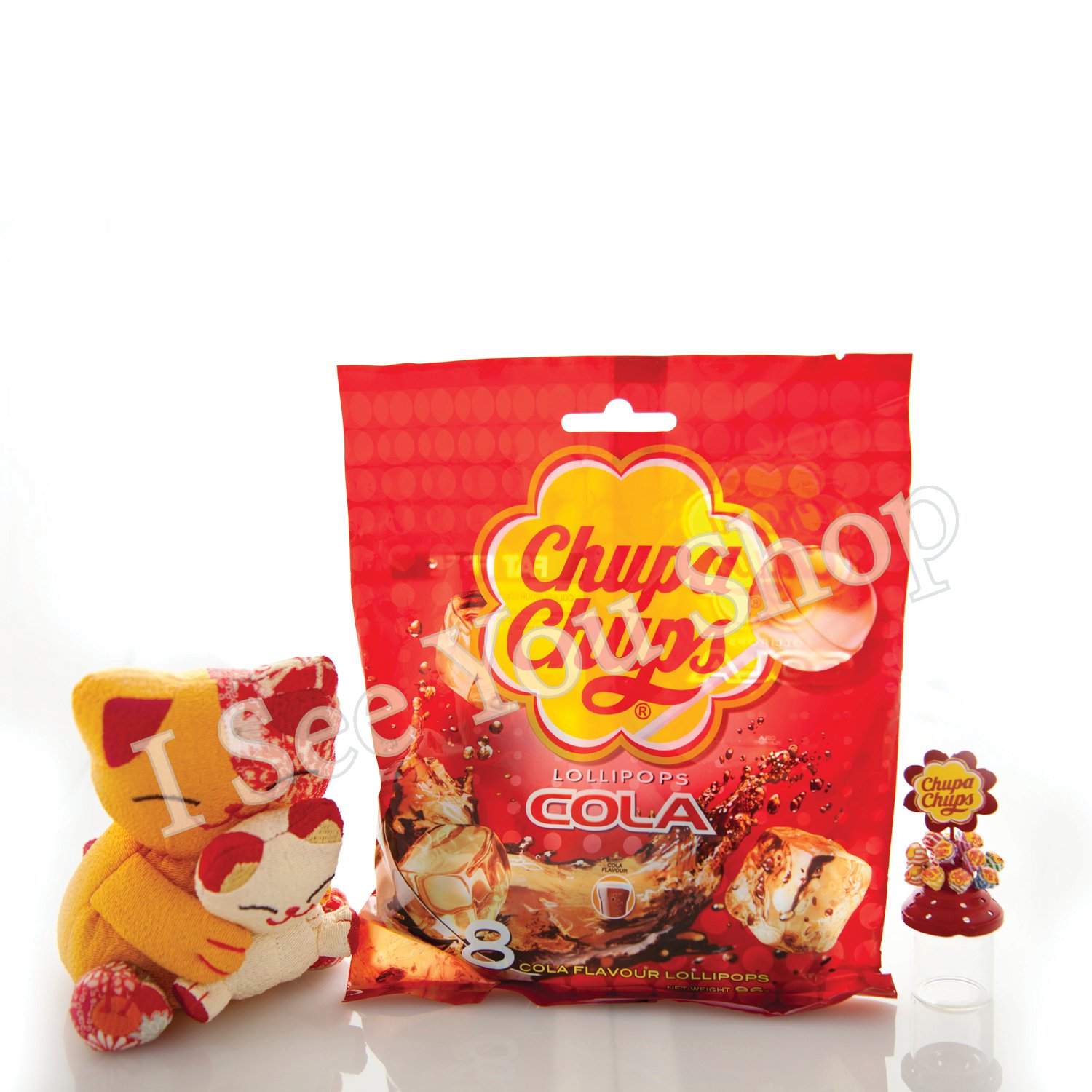 ç寶ç 坿¨å³è¢è£ç³ Chupa Chups Cola Flavor Lollipops (8 Lollipops) 96g