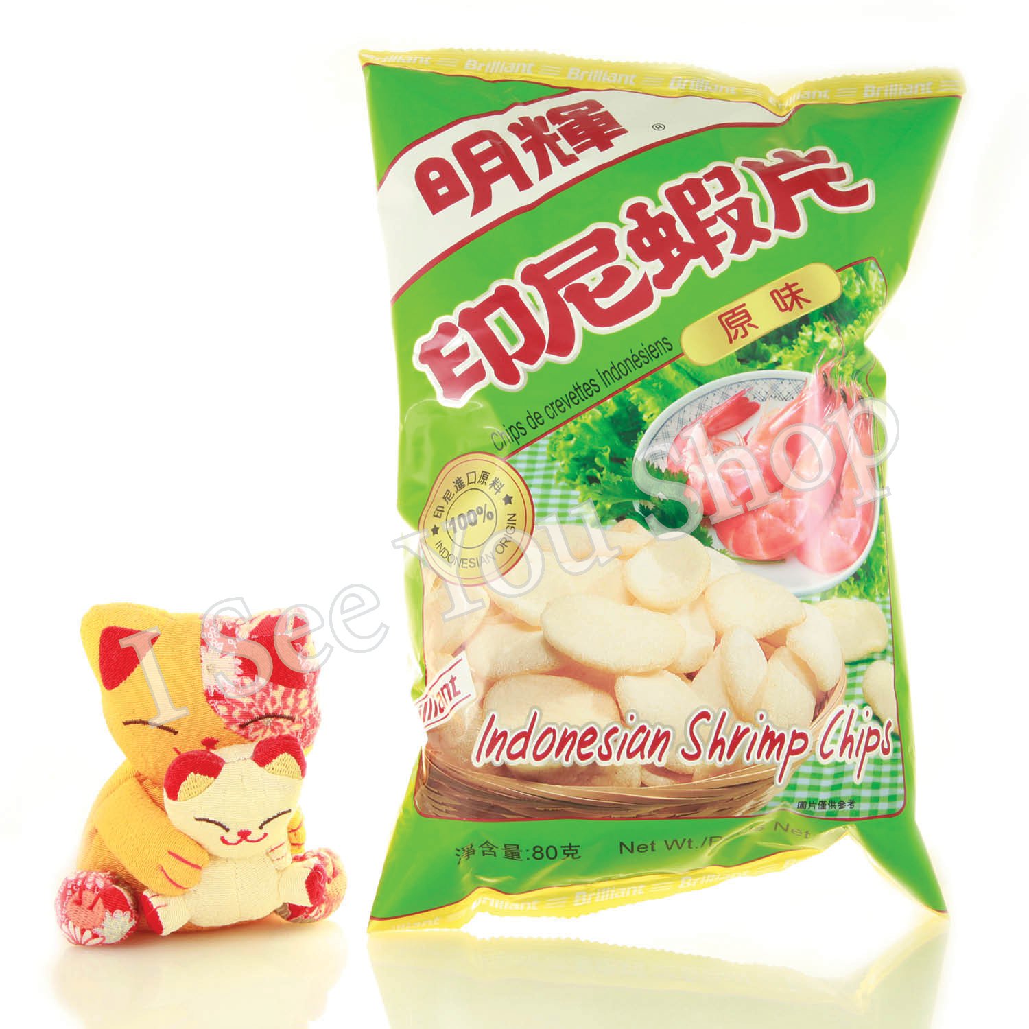 æè¼å°å°¼è¦ç åå³ 80g Brilliant Indonesian Shrimp Chips Original Flavour 80g