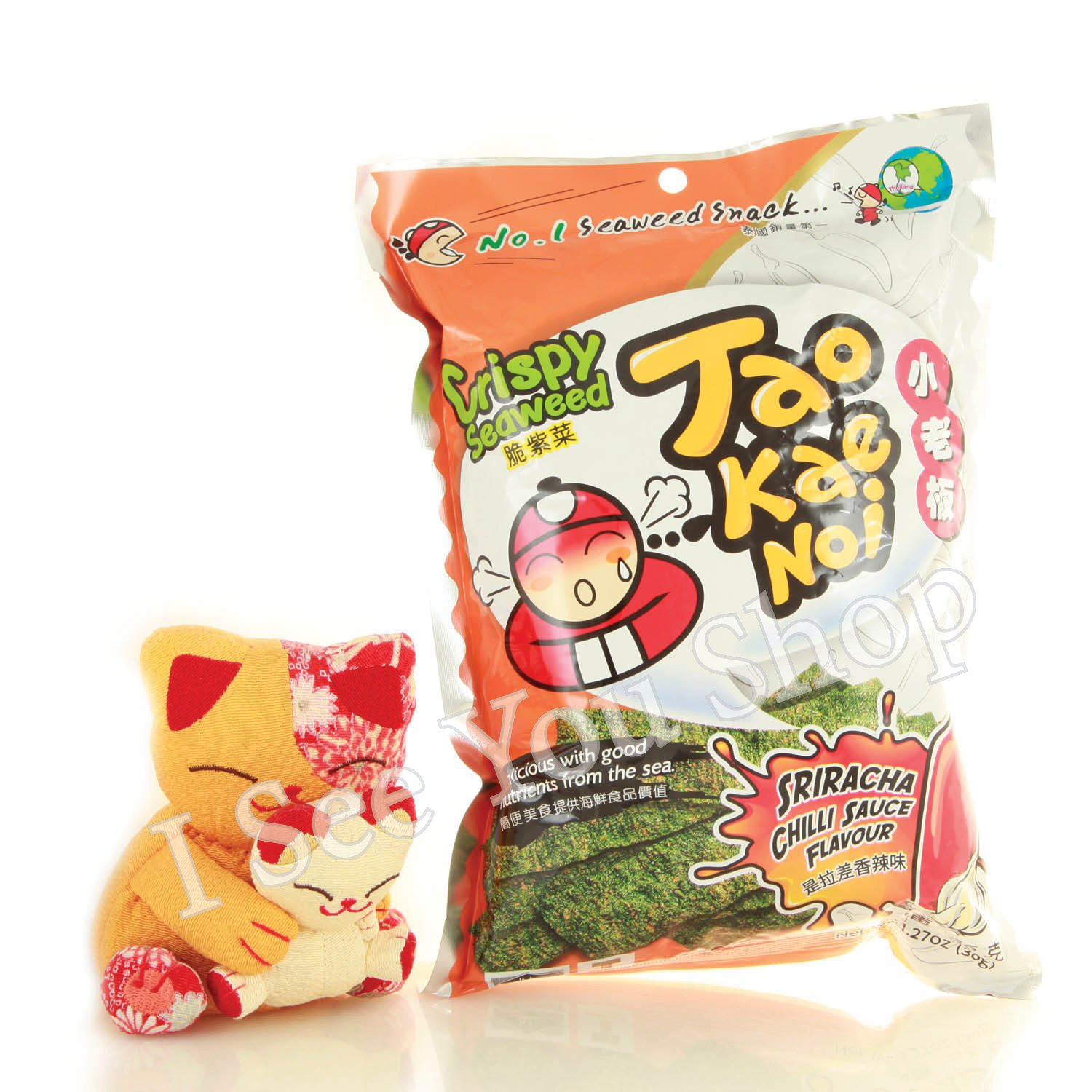 å°èæ¿ æ¯æå·®é¦è¾£å³ 24g Tao Kae Noi Crispy Seaweed Sriracha Chilli Sauce Flavour 24g