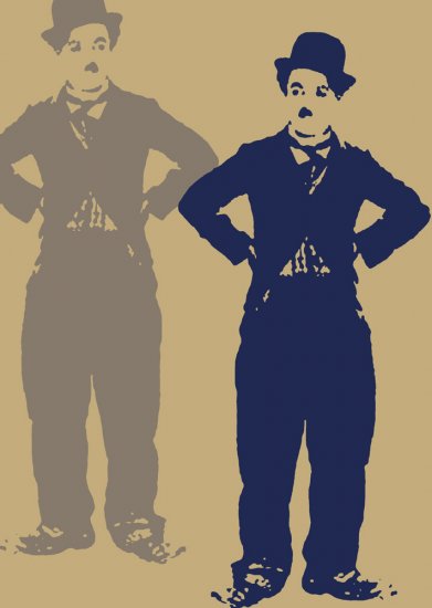 Charlie Chaplin Acylic Pop Art Painting