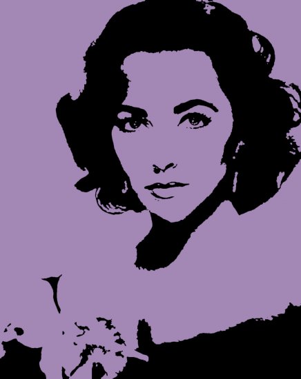 Elizabeth Taylor Acylic Pop Art Painting