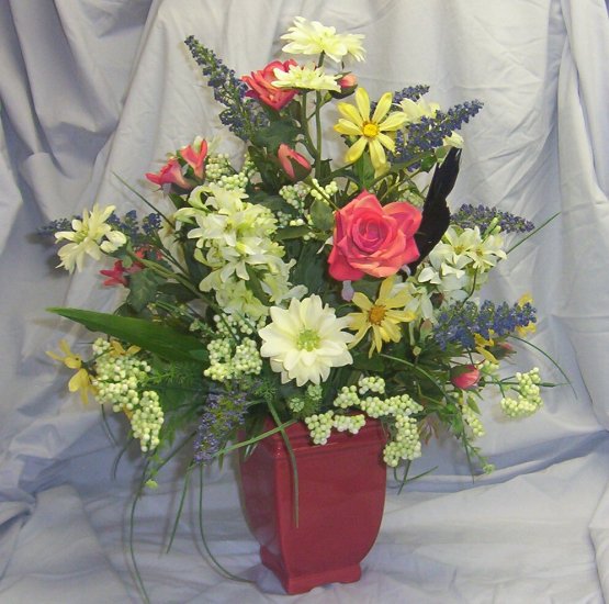 Wonderful Wildflower Silk Floral Arrangement!
