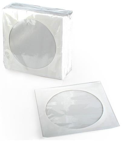 White paper sleeves GEM 100pcs