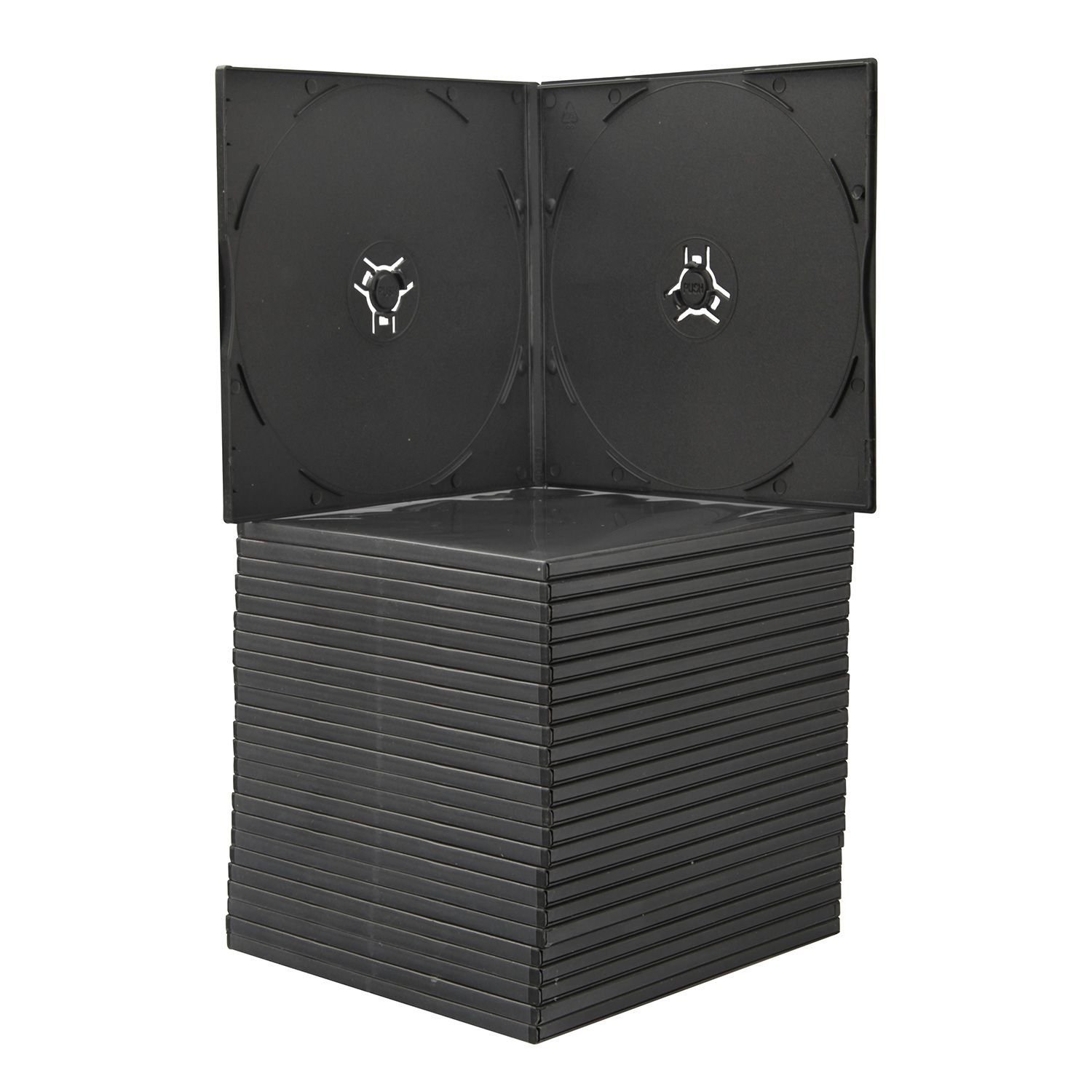 CD-DVD Plastic Case for 2 Discs 3pcs