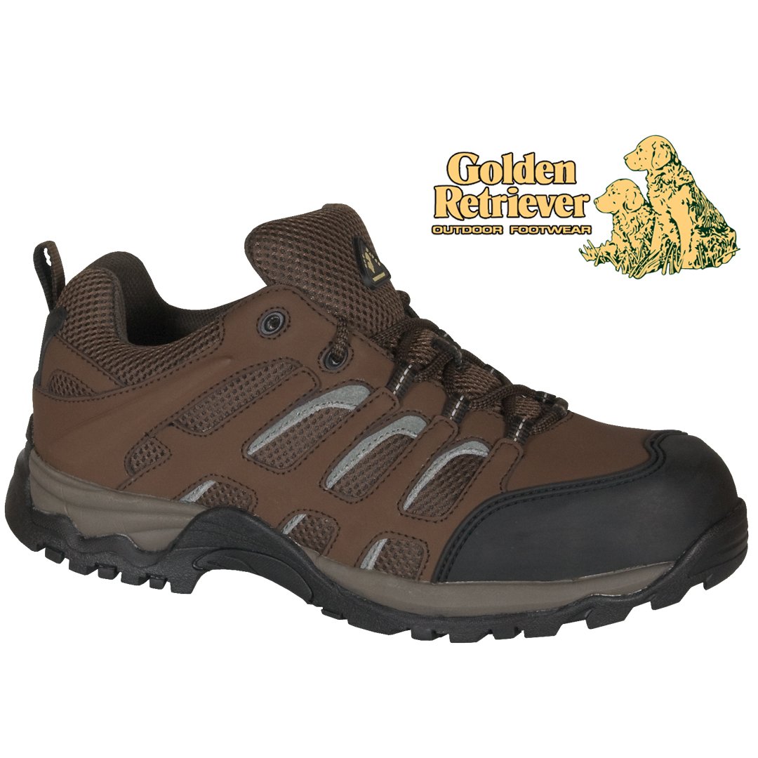 BROWN WATERPROOF LEATHER /MESH OXFORD - 1573