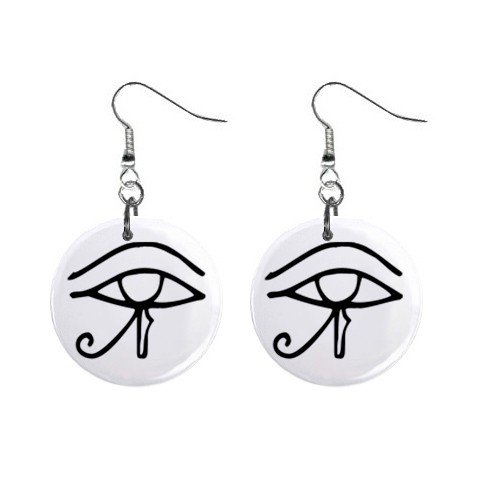 Eye of Horus Dangle Earrings Jewelry 1 inch Buttons 12247275