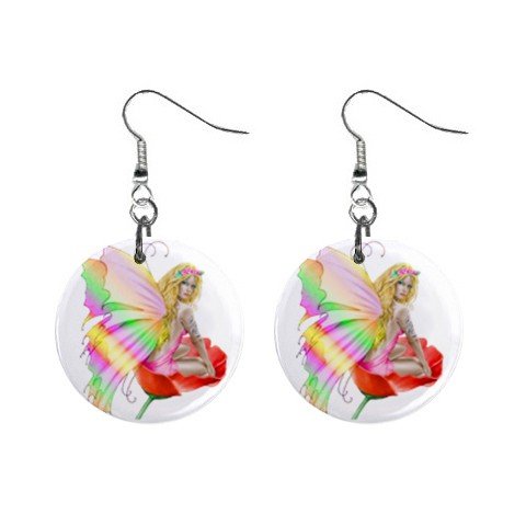 Fairy Mystic Dangle Earrings Jewelry 1 inch Buttons 12116675