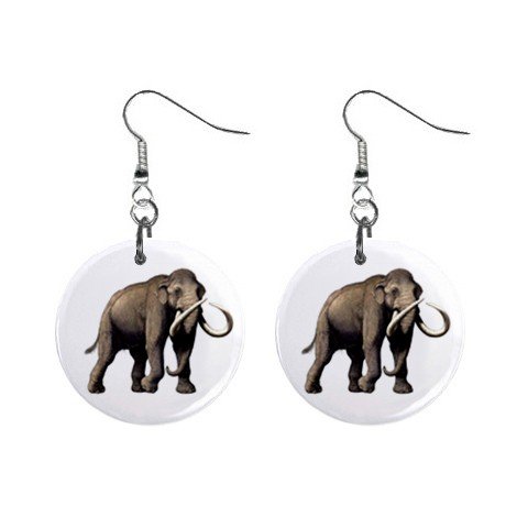 Mammoth Dangle Earrings Jewelry 1 inch Buttons 12479769