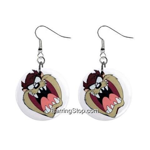 Taz Devil #2 Dangle Earrings Jewelry 1 inch Buttons 12409539