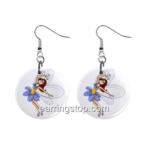 Fairy Fairie #12 Dangle Earrings Jewelry 1 inch Buttons 12310663