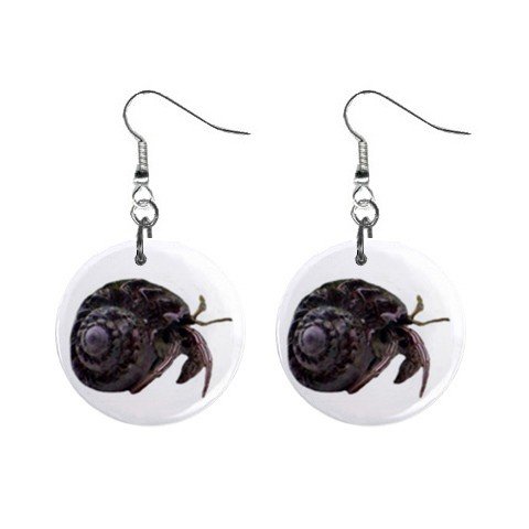 Crab Dangle Earrings Jewelry 1 inch Buttons 12479724