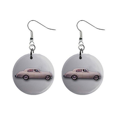 Bentley Dangle Button Earrings Jewelry 1 inch Round 12779132