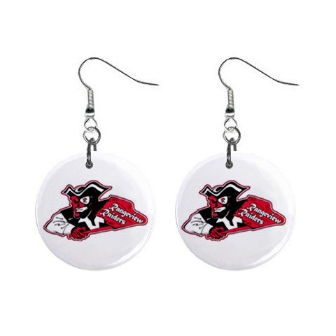 Rangeview High School Mascot Dangle Button Earrings Jewelry 12949810
