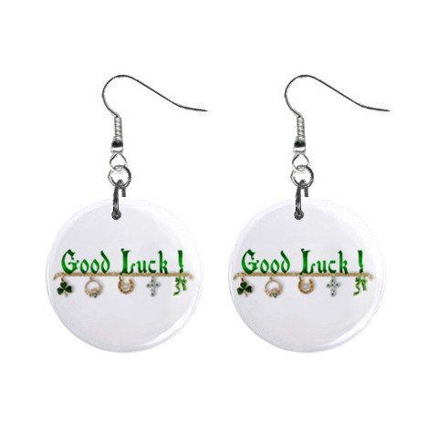St. Paddy Patrick Day Charms Dangle Button Earrings Jewelry 13501051