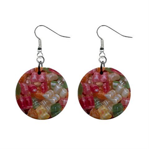 Candy Christmas Dangle Earrings Jewelry 1 inch Buttons 12982347