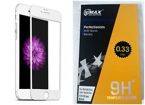 VMAX 2.5D Tempered Glass Screen Protector .33mm for iPhone 6/6S White