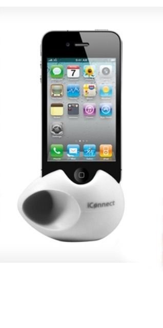 iConnect Amp Dock by Lifeworks Amplifier for iPhone 4 & 4S White ~ Sealed ~