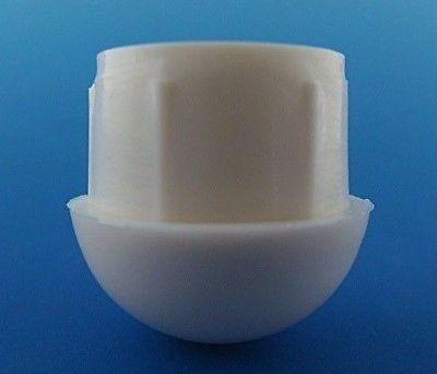 16 Pack 1" Round Dome Tube Nylon Plastic Inserts Caps for Patio/Aluminum Tubing
