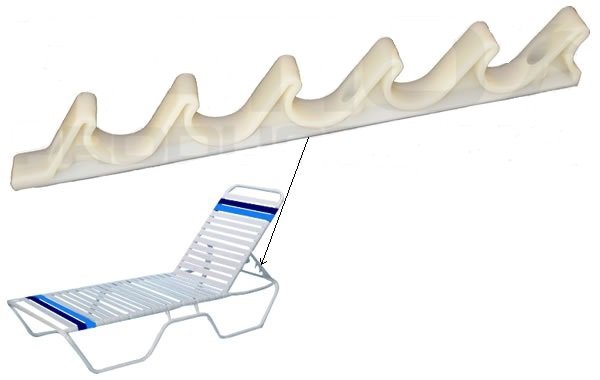 4 6-Position Adjustment Bracket for Patio Lawn Yard Furniture - White